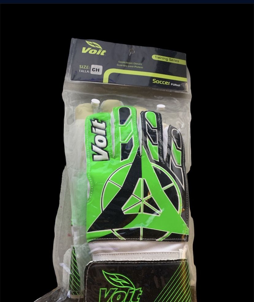 New!! Voit Goalkeeper Gloves Green Or Blue Training Series Soccer Size Small Kids