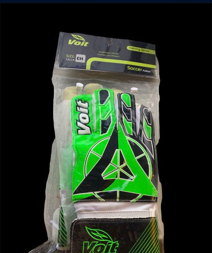 New!! Voit Goalkeeper Gloves Green Or Blue Training Series Soccer Size Small Kids