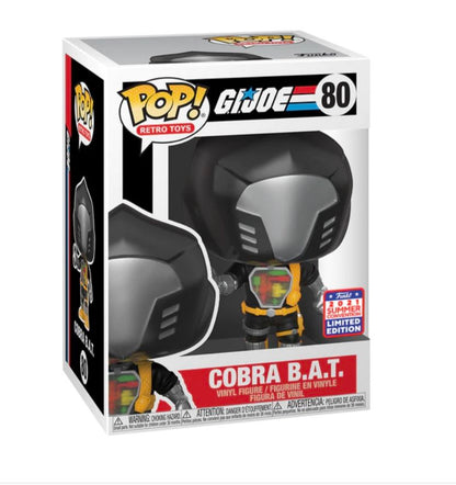 New!! G.I. Joe - Cobra B.A.T. Retro Toys 2021 Summer Convention Exclusive Pop! Vinyl #80