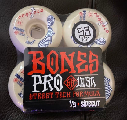 New!! Skateboarding WHEELS BONES PRO STF 103453mm VS SIDECUT!!