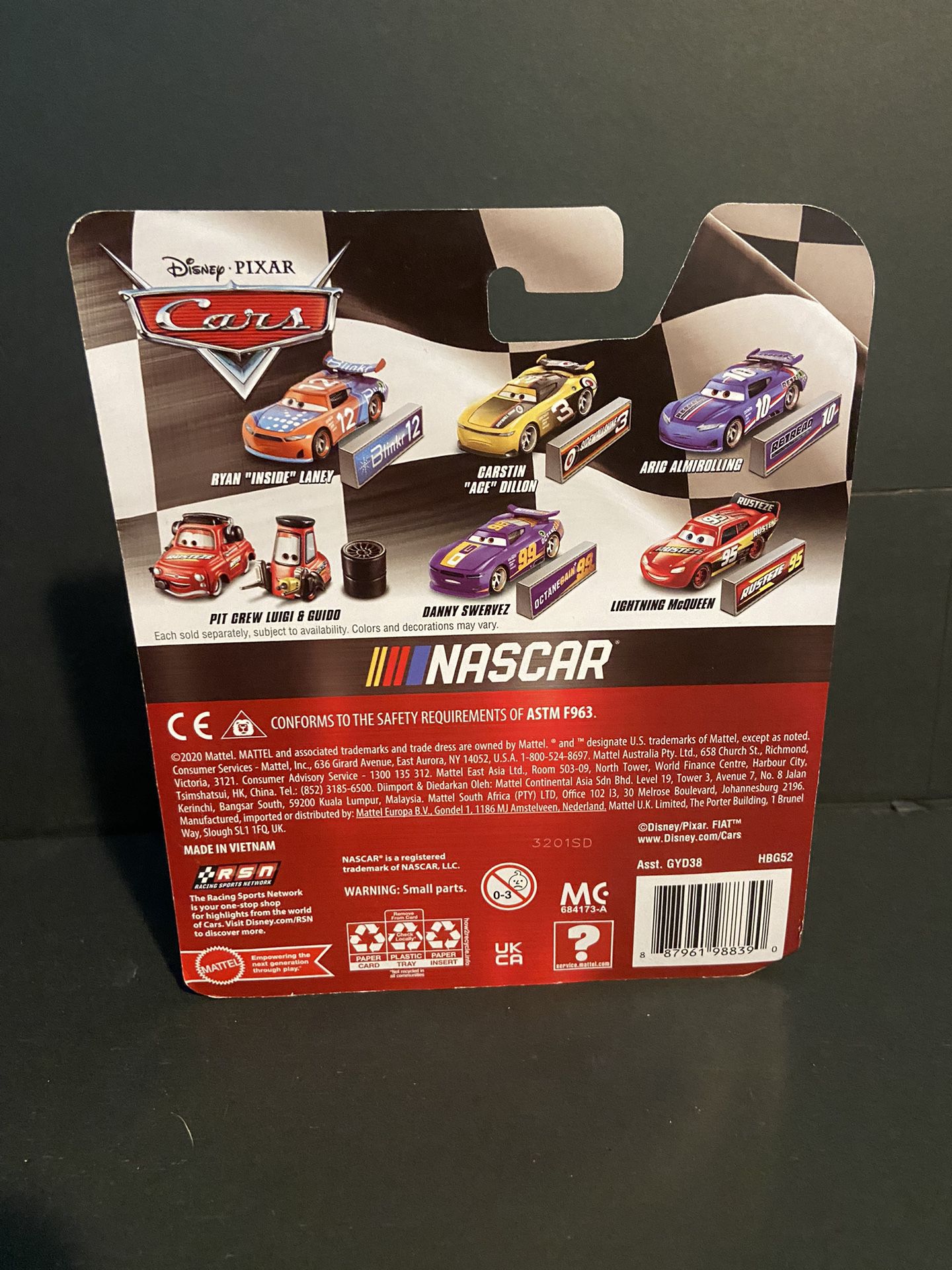 2021 Cars Disney Pixar 23 NASCAR Bubba Wheelhouse! Mattel