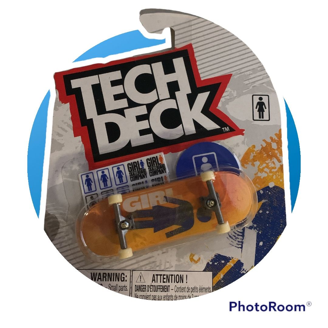 Tech Deck Girl Orange Fingerboard -rare-