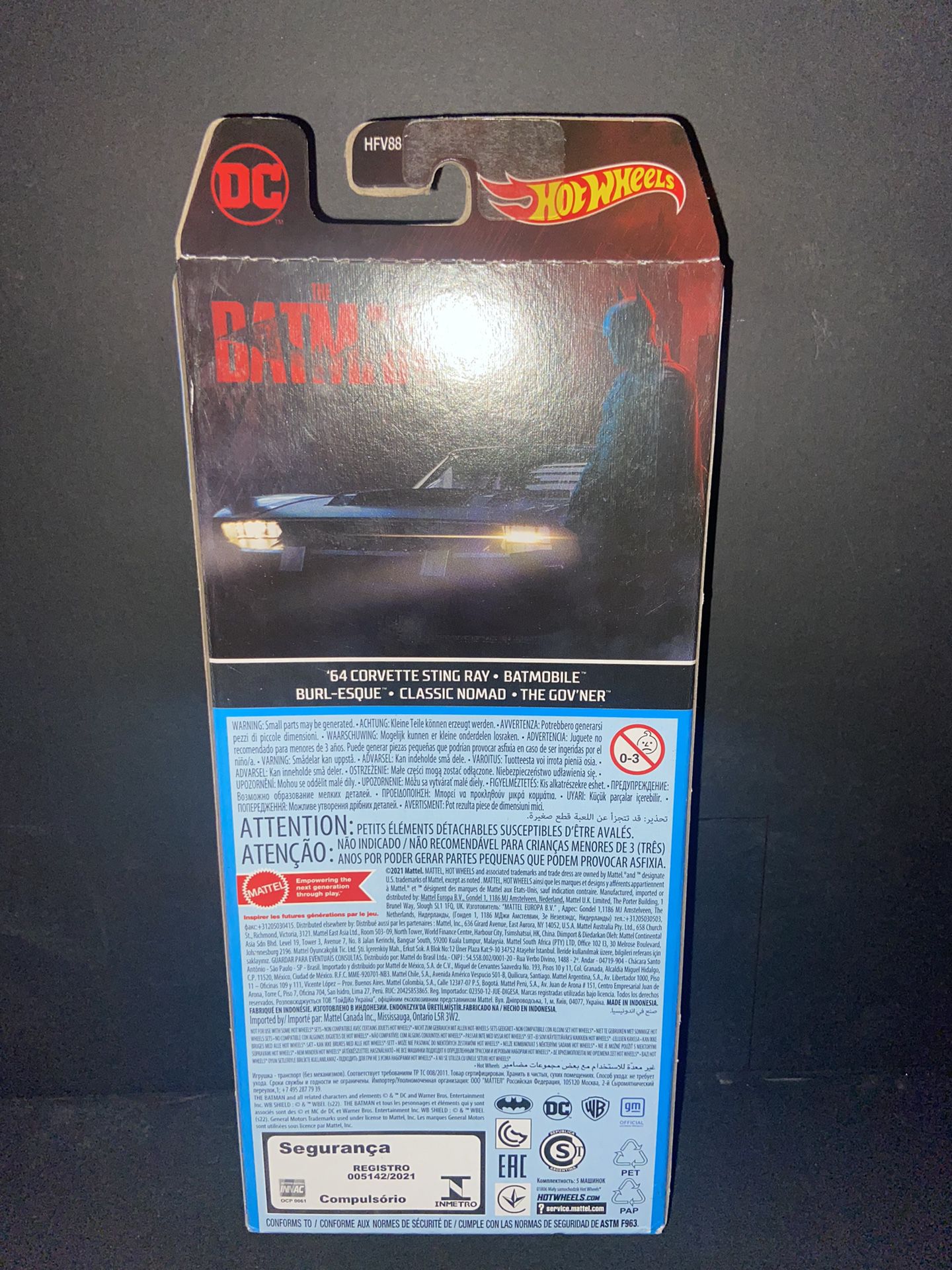 2021 The Batman Hot Wheels 5 Pack