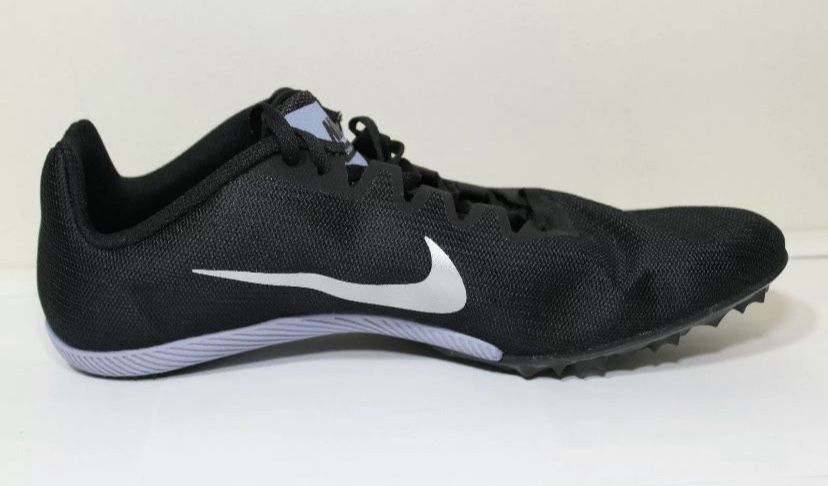 Nike Zoom Rival Black White Purple Track Running Racing Shoes w/ Spikes Men's 8.5