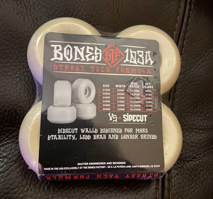 New!! Skateboarding WHEELS BONES PRO STF 103453mm VS SIDECUT!!