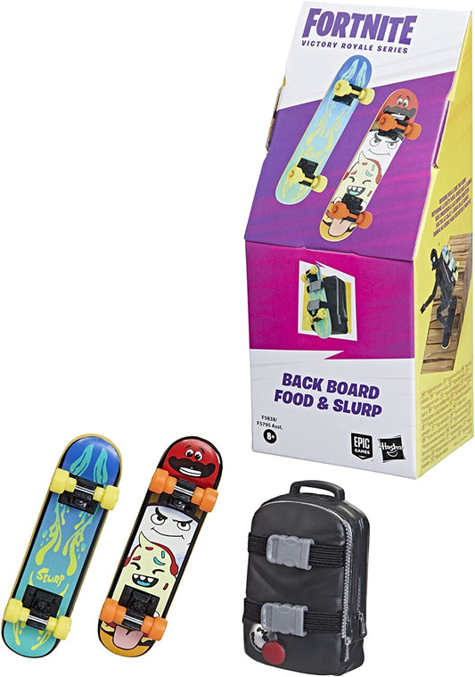 FORTNITE Victory Royale Series Food and Slurp Board Rider Set Skateboard Collectible Accessory