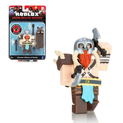 New!! Roblox Action Collection - Kingdom Simulator: Berserker Figure Pack [Includes Exclusive Virtual Item]