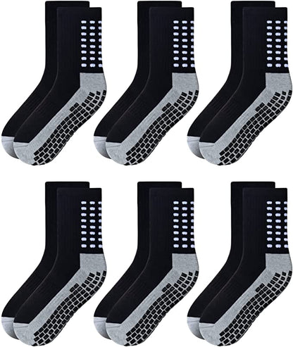 Black  Sports Lightweight Grip Socks