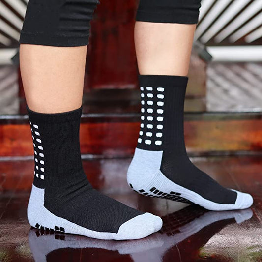 Black  Sports Lightweight Grip Socks