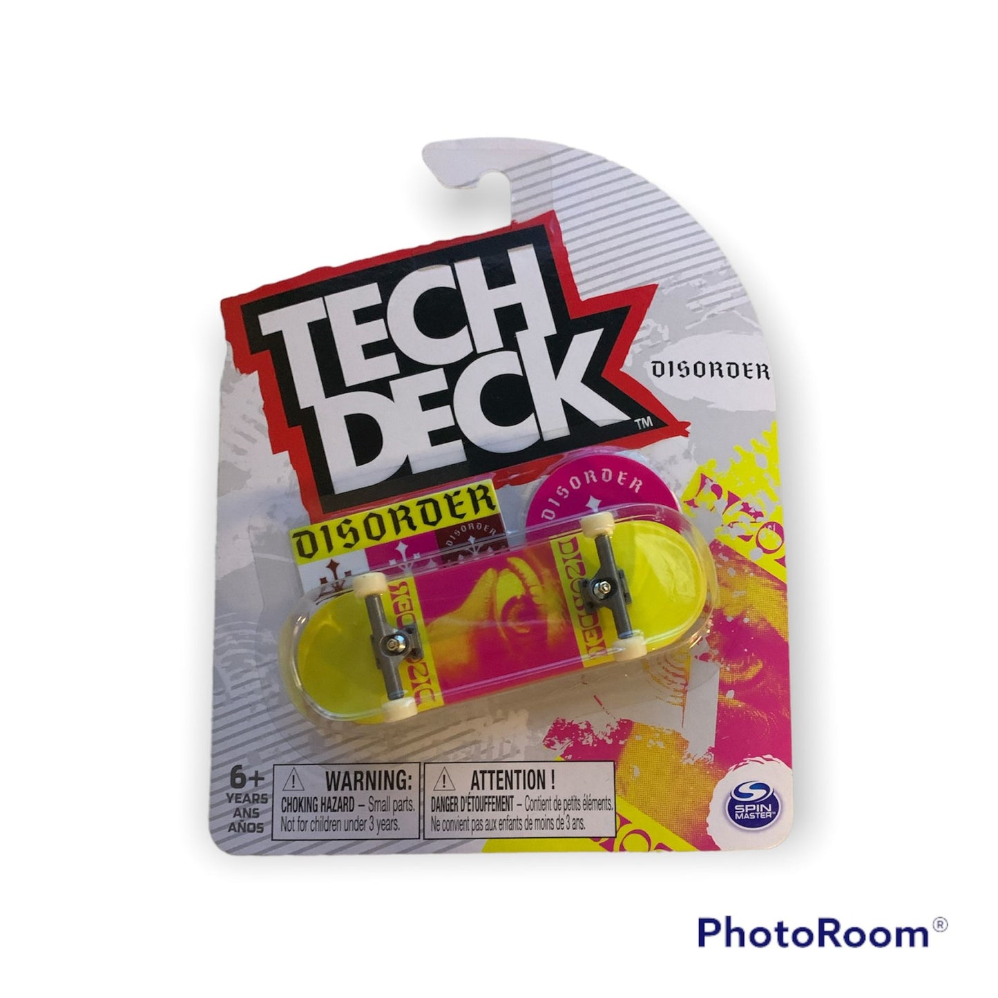 Tech Deck Disorder Yellow Fingerboard Rare-