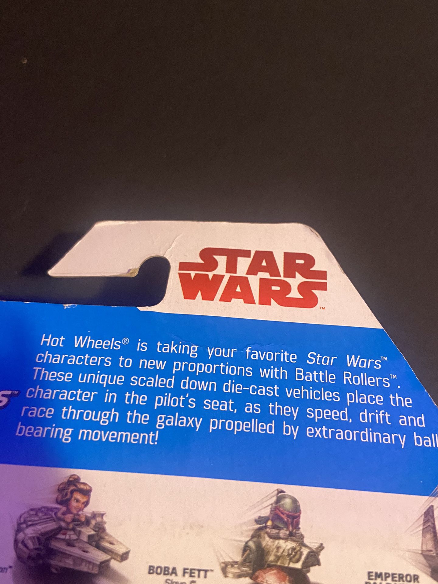 Hotwheels Star Wars Battle Rollers Luke Skywalker Race and Crash