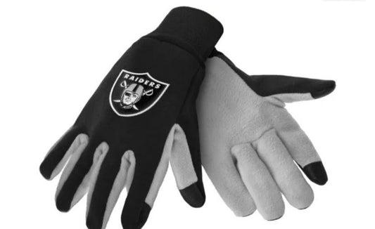 New!! Raiders All Black, Sport Utility Gloves NFL