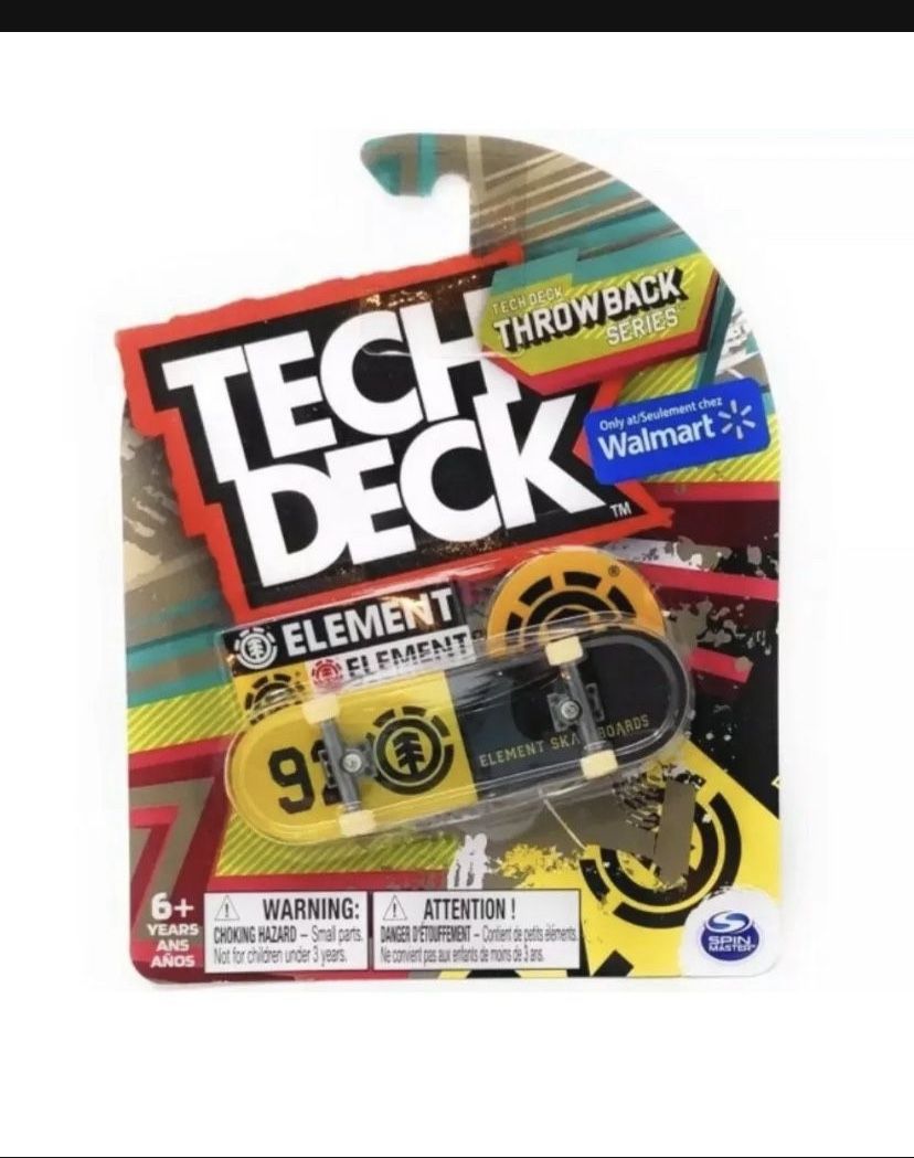 021 Tech Deck Throwback Series ELEMENT - RARE - Fingerboard - Walmart Exclusive