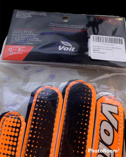 New! Voit Basic Line Goalkeepers Gloves Orange For Kids Size Small