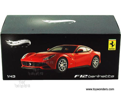 hot wheels elite ferrari f12 berlinetta 1:43