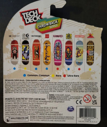 Tech Deck Throwback Series Toy Machine Rare Walmart Excl Fingerboard Fast Ship