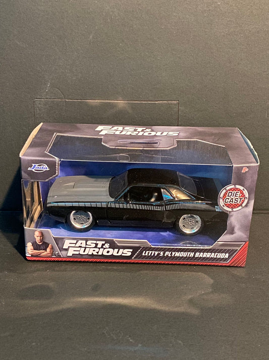 JADA FAST AND FURIOUS LETTY'S PLYMOUTH BARRACUDA DIE CAST