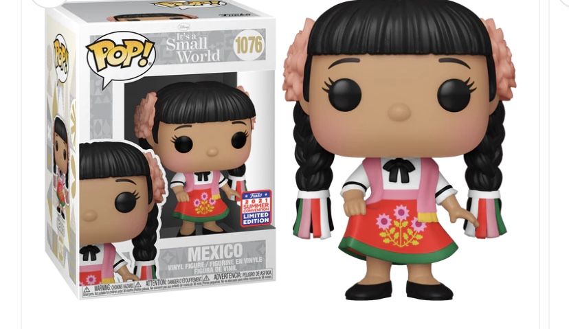 New!! Disney - It’s a Small World Mexico 2021 Summer Convention Exclusive Pop! Vinyl 1076