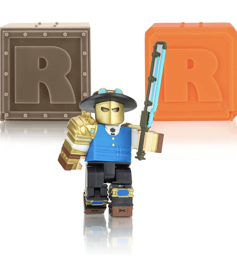 New! Roblox Action Collection - Dungeon Quest: Industrial Guardian Figure Pack + Two Mystery Figure Bundle [Includes 3 Exclusive Virtual Items]