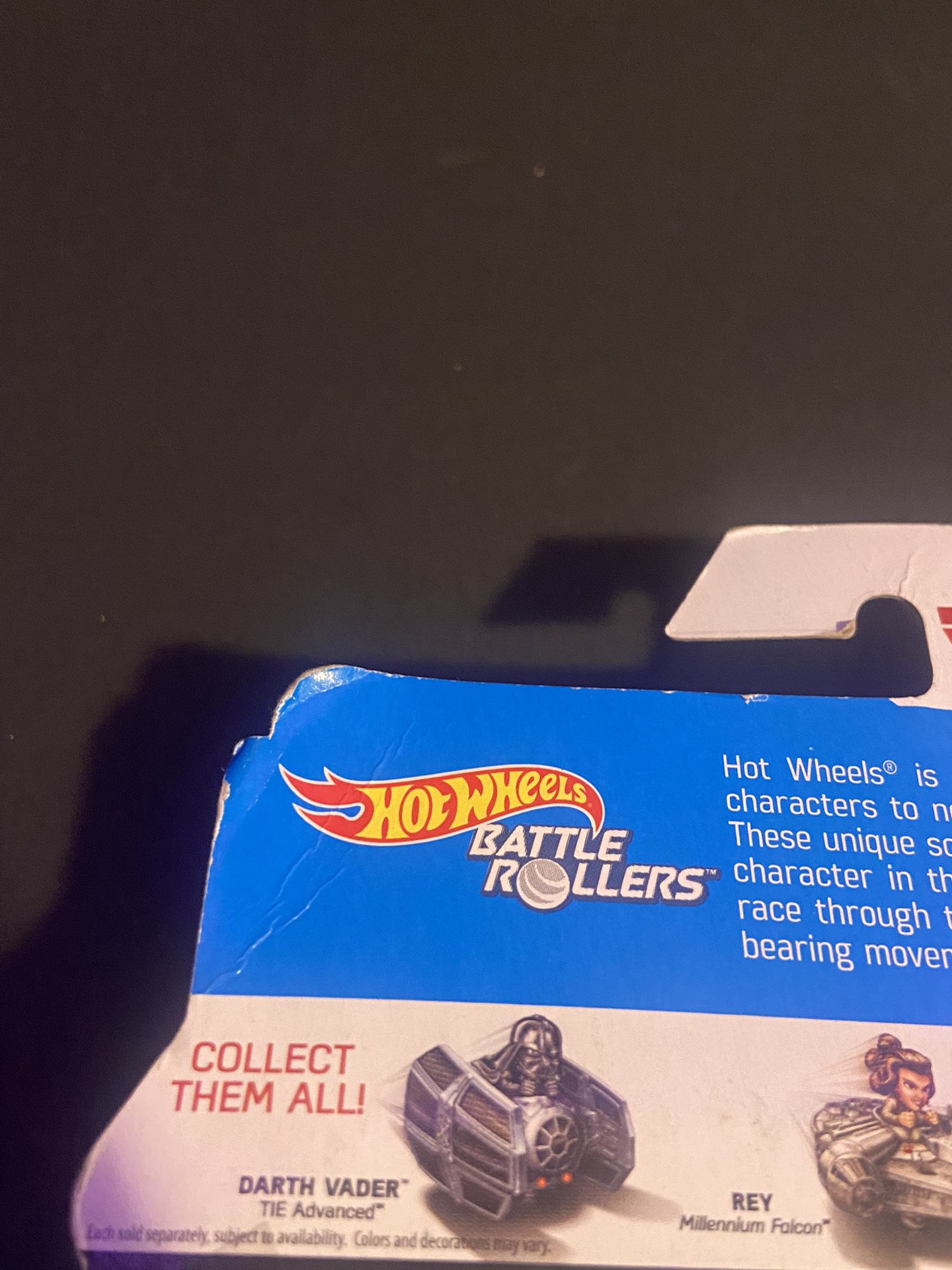 Hotwheels Star Wars Battle Rollers Luke Skywalker Race and Crash