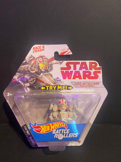 Hotwheels Star Wars Battle Rollers Luke Skywalker Race and Crash