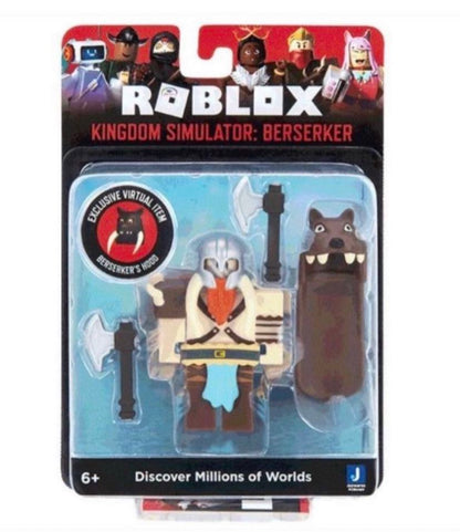 New!! Roblox KINGDOM SIMULATOR BERSERKER Kids Toys NEW w Berserker's Hood Online