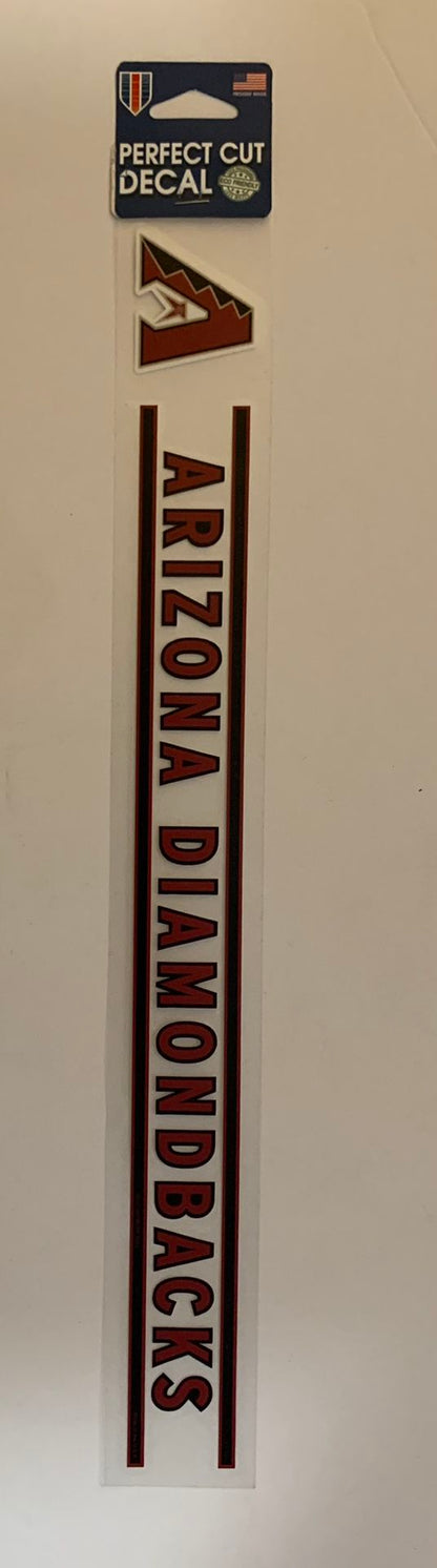 New! Arizona Diamondbacks Perfect Weatherproof Decal Cut! MLB Licensed! 2” X 17”