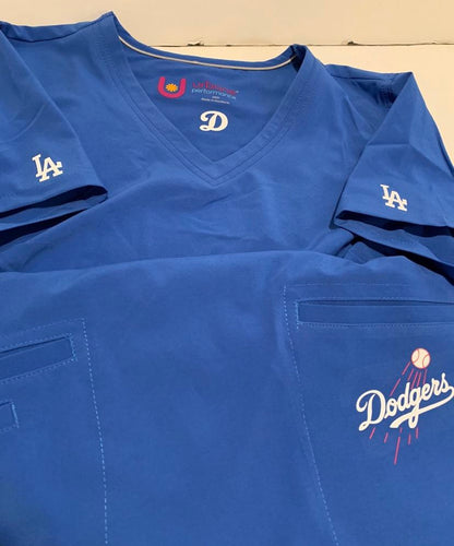 New! Blue Urbane Performance Scrub Dodgers Fan!! High Quality Size Small And M