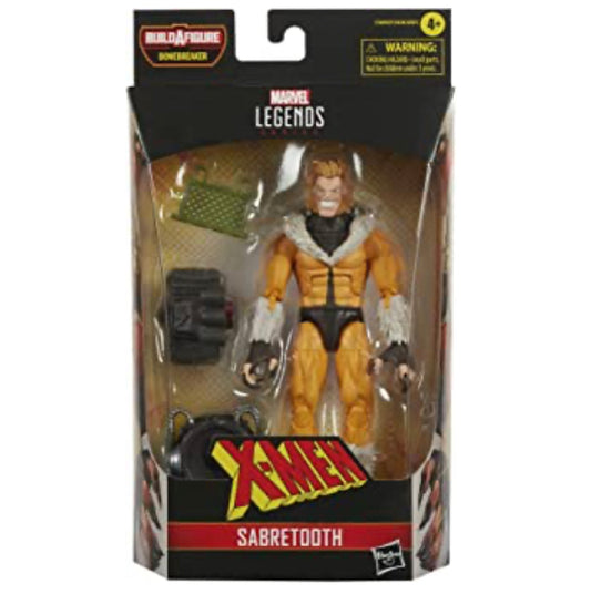 Marvel Legends Series X-Men Sabretooth Action Figure 6-Inch Collectible Toy, 3 Build-A-Figure Part