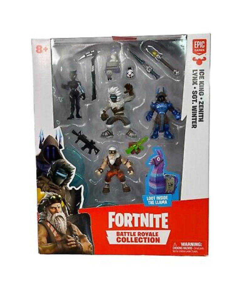 New!! Fortnite Battle Royale Collection Ice King Zenith Lynx Sgt Winter New Sealed