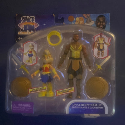 Moose Toys Space Jam: A New Legacy - 2 Pack - On Screen Team Up - Lebron James