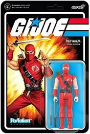 New!! Super 7 GI Joe Reaction Figure Red Ninja Wave 3 - Cobra Assassin