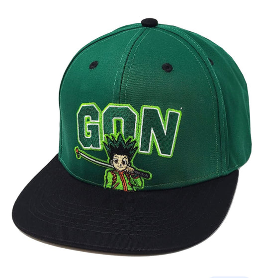 Hunter X Hunter Gon Embroidered Snapback Vibrant Green Baseball Cap