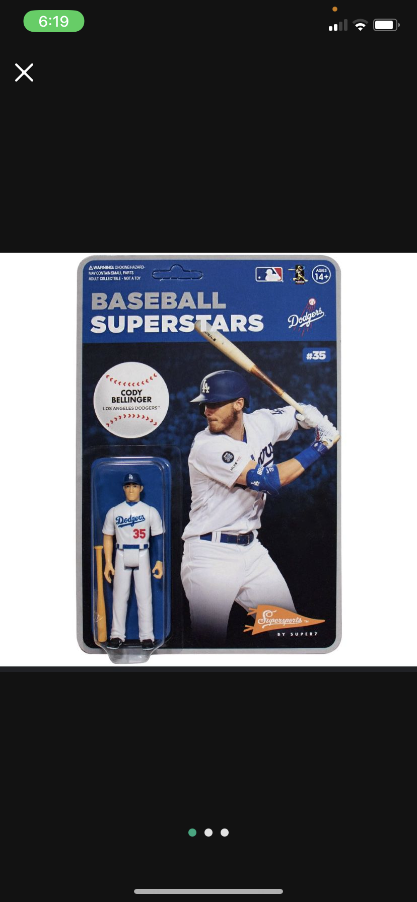 Mlb Los Angeles Dodgers 3.75 Modern Reaction Wave 1 Action Figure