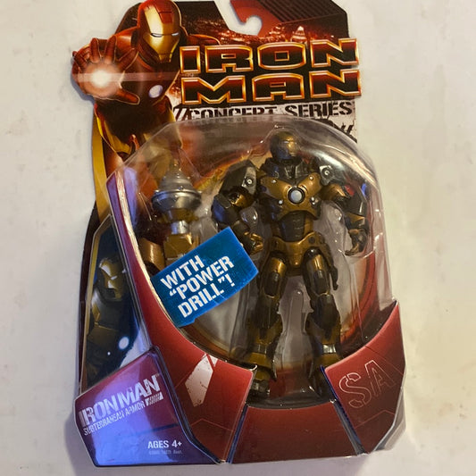 NEW SUBTERRANEAN ARMOR IRON MAN FIGURE MOVIE CONCEPT SERIES 2008 HASBRO! G28