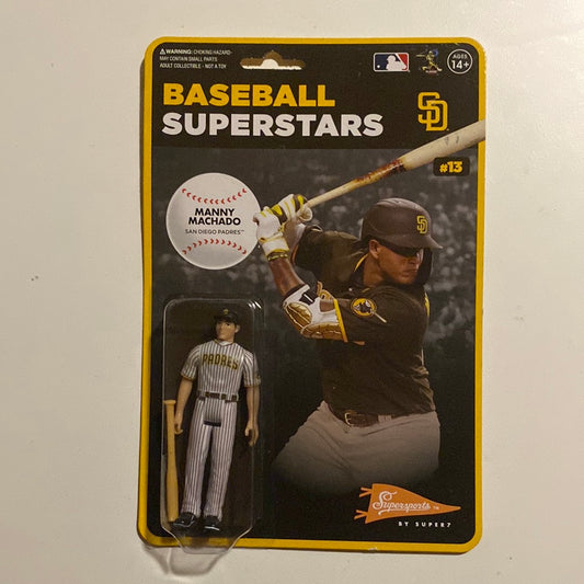 MLB Baseball Superstars ReAction Manny Machado (San Diego Padres) Figure