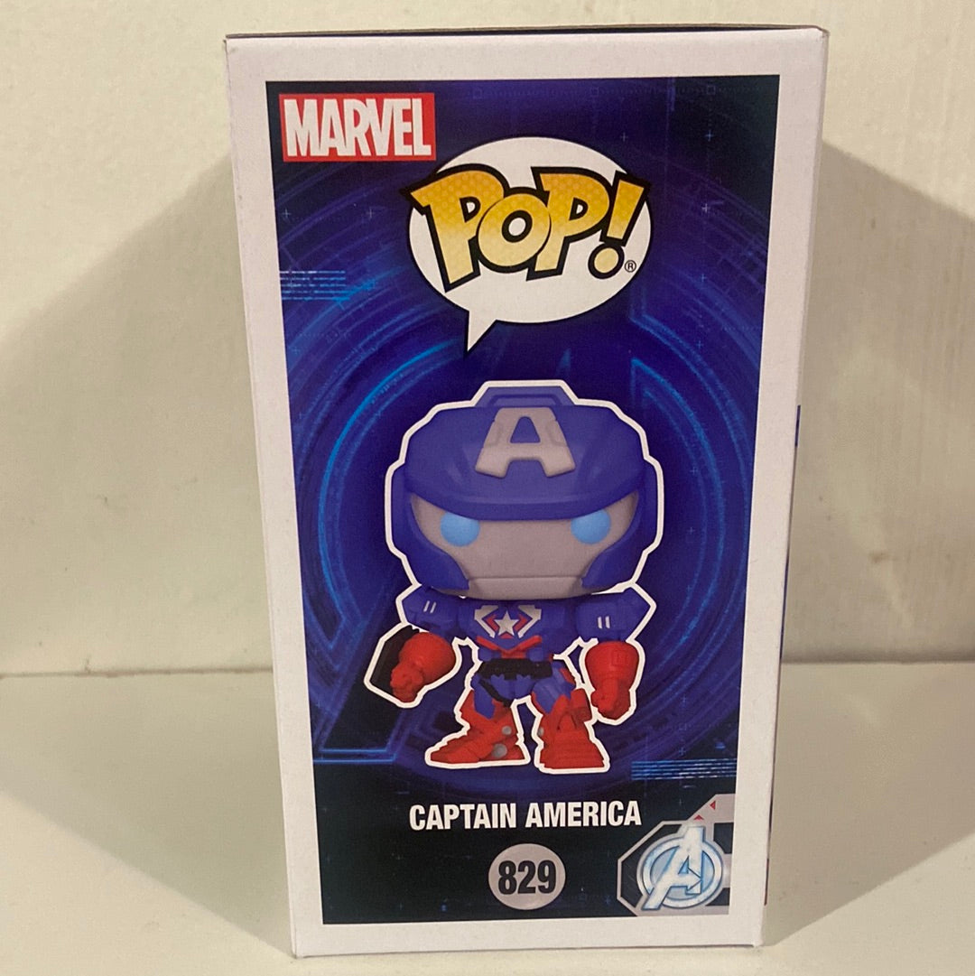 New!! Funko Pop Marvel Avengers MechStrike FYE Exclusive Glow in the Dark 829 Captain America