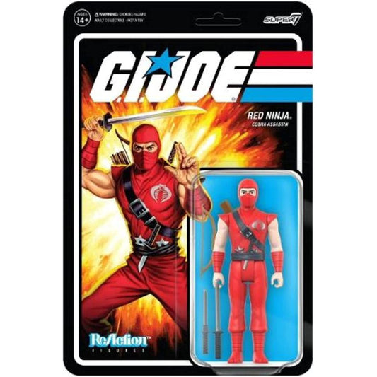 New! New!! GI Joe Reaction Figure Red Ninja Wave 3 - Cobra Assassin