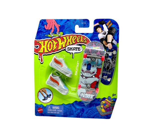 Hot Wheels Skate Koalattack Tony Hawk Fingerboard & Shoes