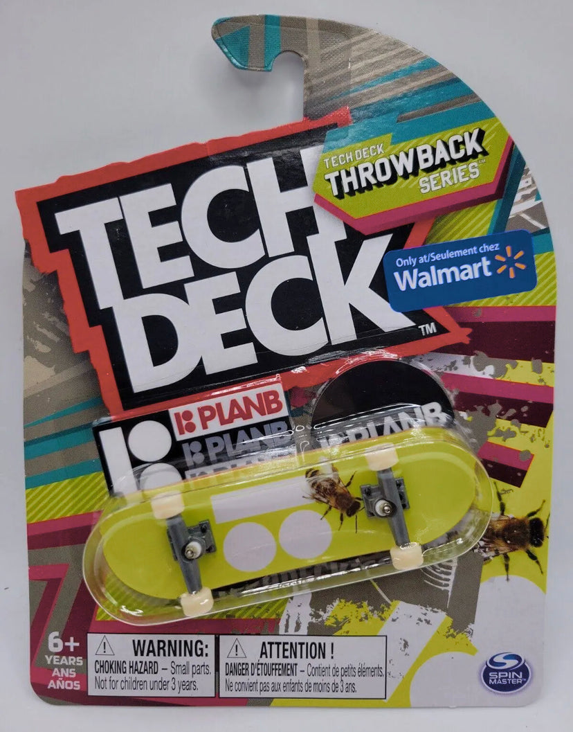 Tech Deck Throwback Series Ultra Rare Planb (bee) Fingerboard Ships