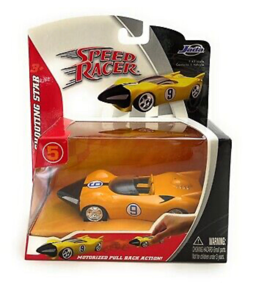 2007 Jada 1:43 Scale Speed Racer Shooting Star #9 Motorized Pull Back Vehicle 83131-9