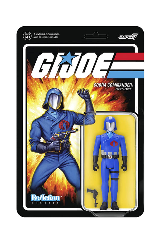 Super7 G.I. Joe Cobra Commander Wave 1A Reaction Figure Multicolor