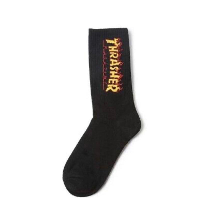 Thrasher socks outlet flame