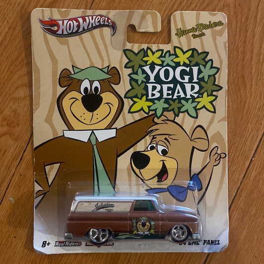 Hot Wheels '64 GMC Panel Yogi Bear Hanna Barbera #W6655 NRFP 2011 Brown 1:64 -