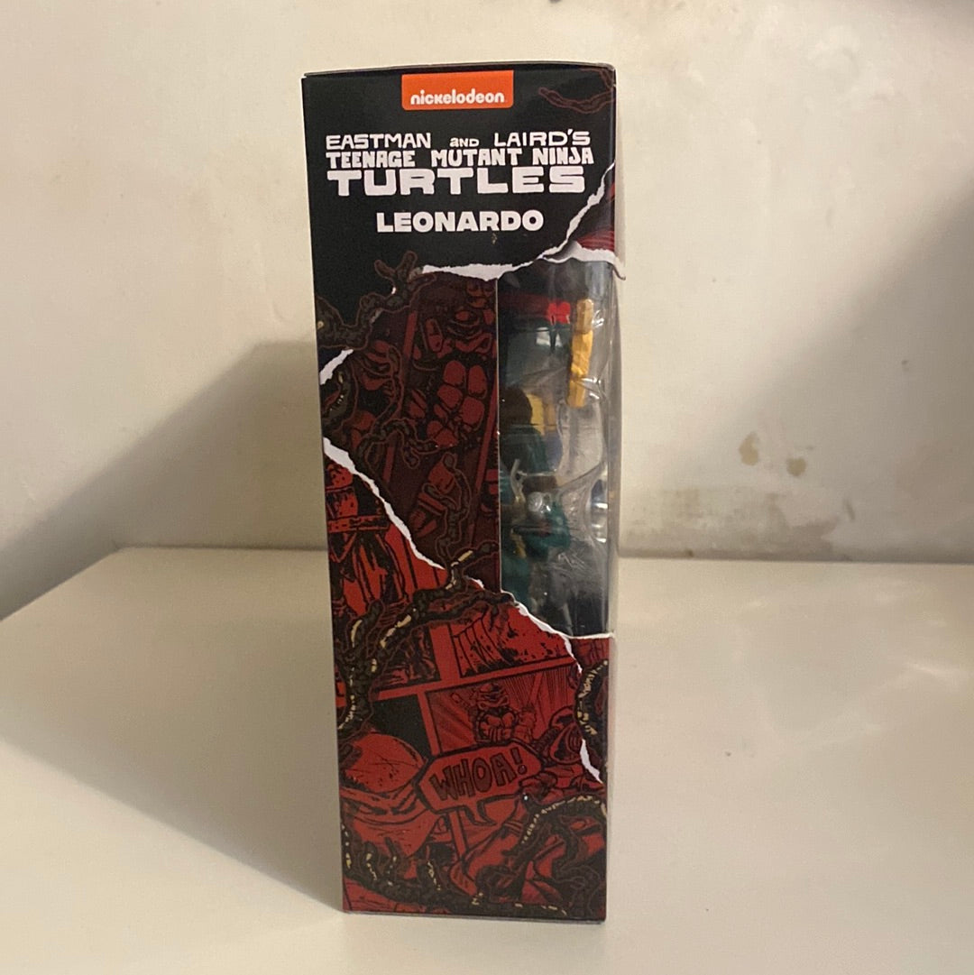 Teenage Mutant Ninja Turtles and Stranger Things Upside Down Remix 6" Leonardo and Eleven Action Figure 2pk