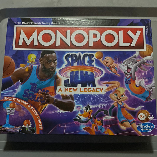 Monopoly: Space Jam: A New Legacy Edition Family Board Game, Lebron James Space Jam 2 Game, f