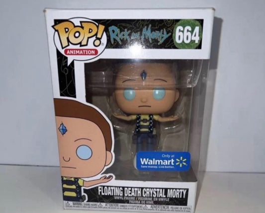 New!! Funko POP! Rick and Morty -Floating Death Crystal Morty #664 Walmart Exclusive