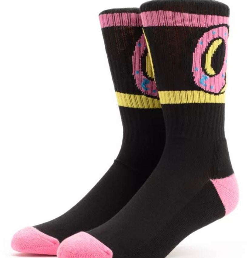 New!! OF Black donut crew  Socks