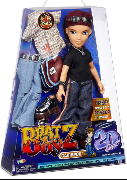 Bratz 20 Yearz Special Anniversary Edition Original Boy Fashion Doll Cameron wit