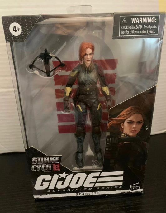 New!! G.I. Joe Classified Series Scarlett Snake Eyes Movie 6 Inch Action Figure